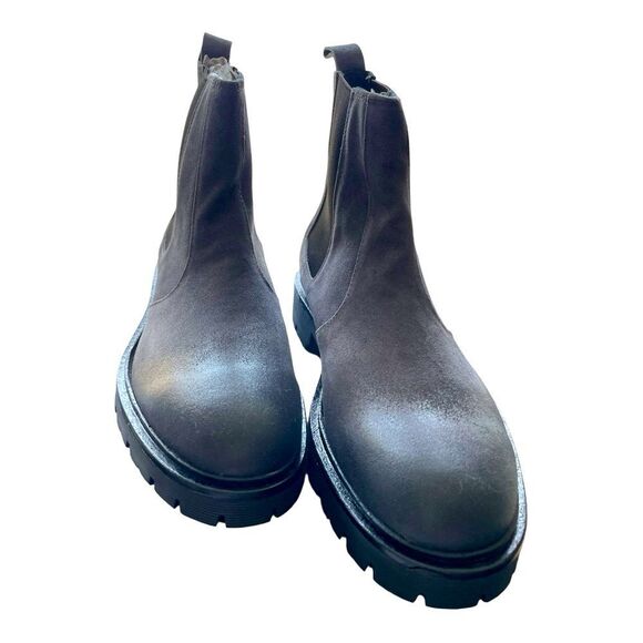 Good Man Brand Gray Chelsea Boots with Lug Sole - Picture 2 of 8